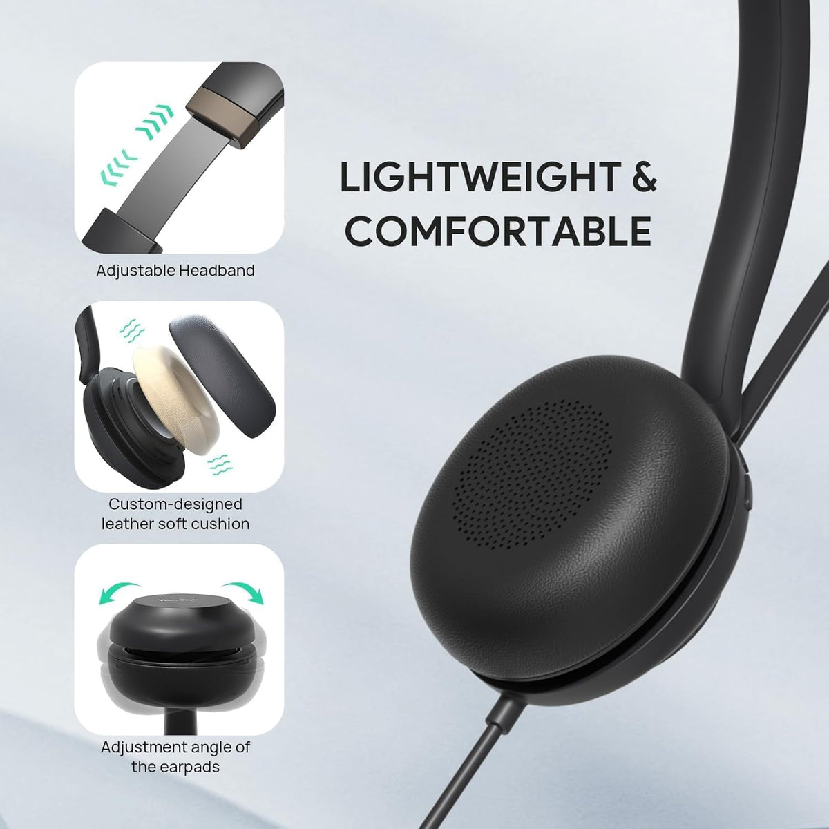 Yealink UH37USB Headset (1308141) with Noise Cancelling Mic — product image 4