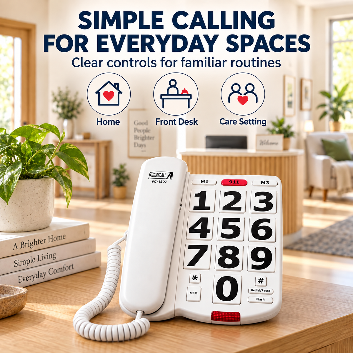 Big Button Phone 40dB Handset Volume