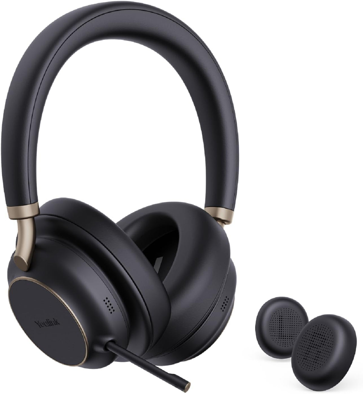 Yealink BH76 Plus Teams Wireless Bluetooth Headset with USB-C and USB-A Adapter Black — product image 2