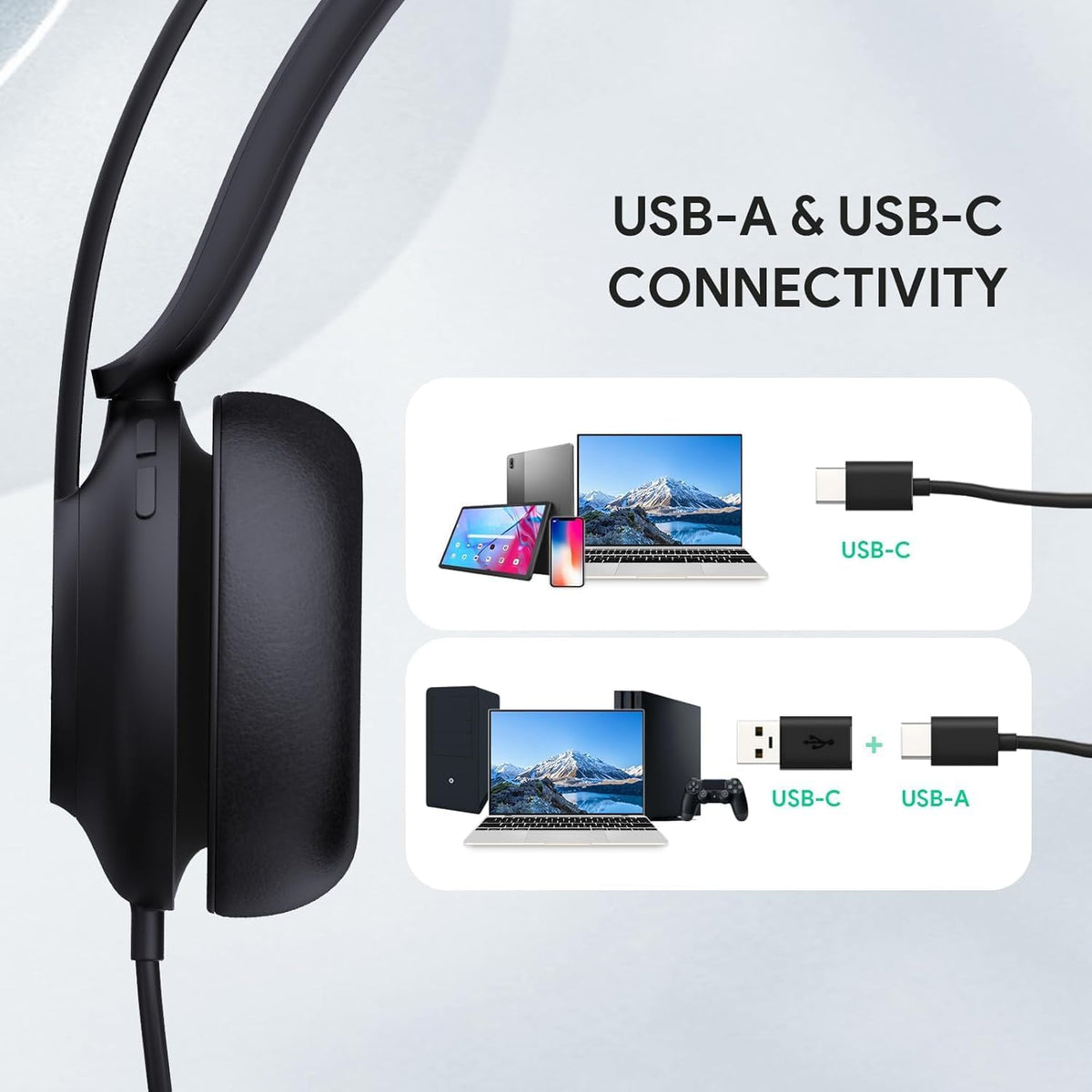 Yealink UH37USB Headset (1308141) with Noise Cancelling Mic — product image 2