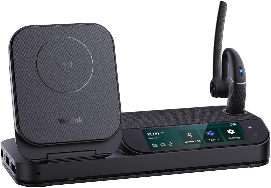 Yealink BH71 Wireless Headset with UC Workstation Charging Base