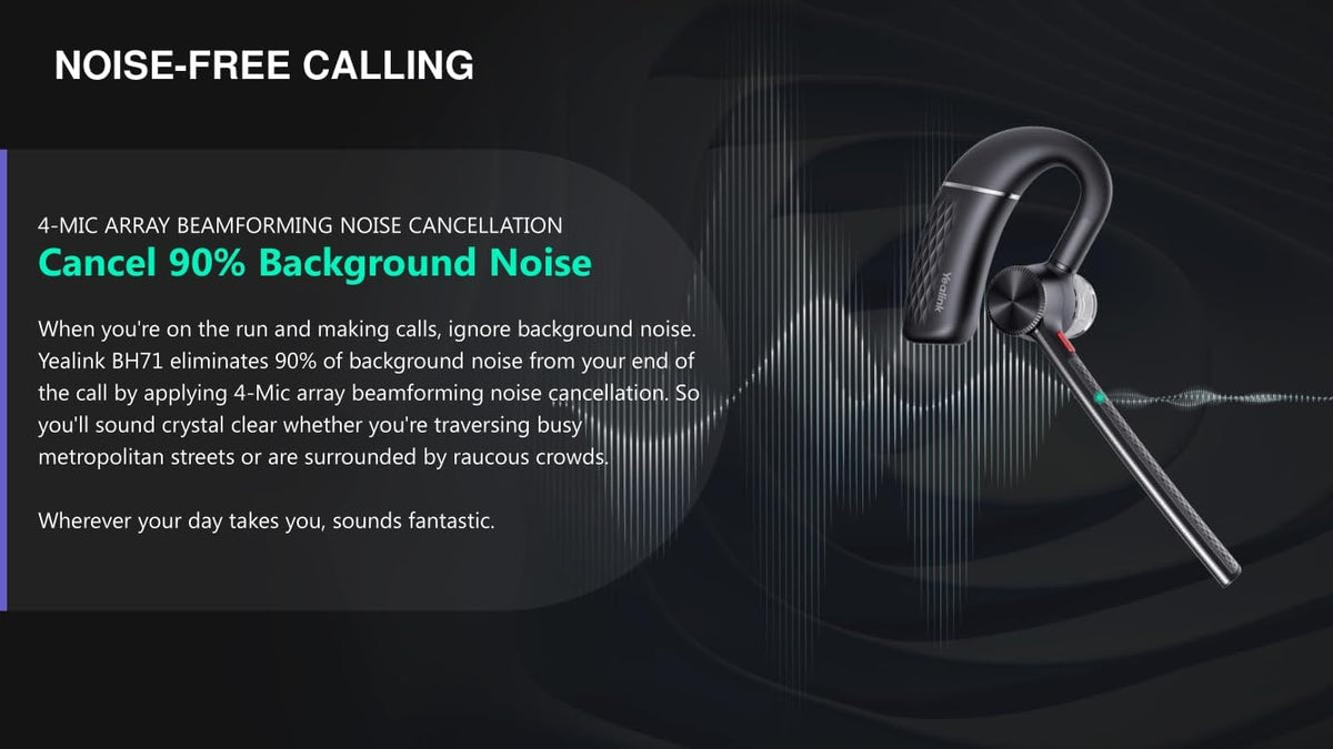 Yealink BH71 Mono Bluetooth Wireless Business Headset — product image 6