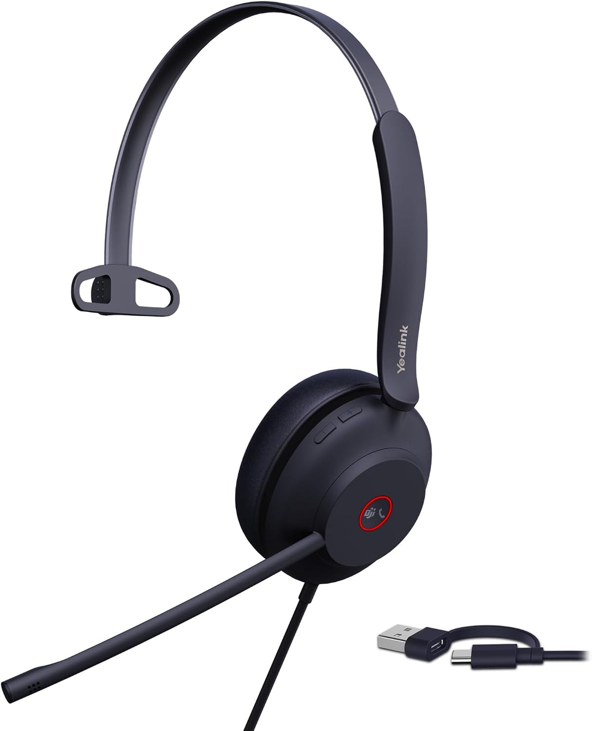 Yealink UH37 Professional Wired USB-A Headset ( 1308103 ) with Noise