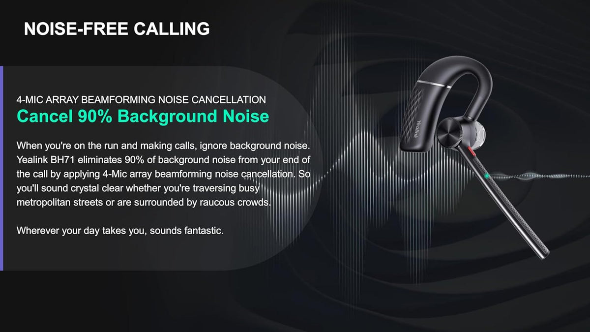 Yealink BH71 Workstation Pro Bluetooth Headset System — product image 4