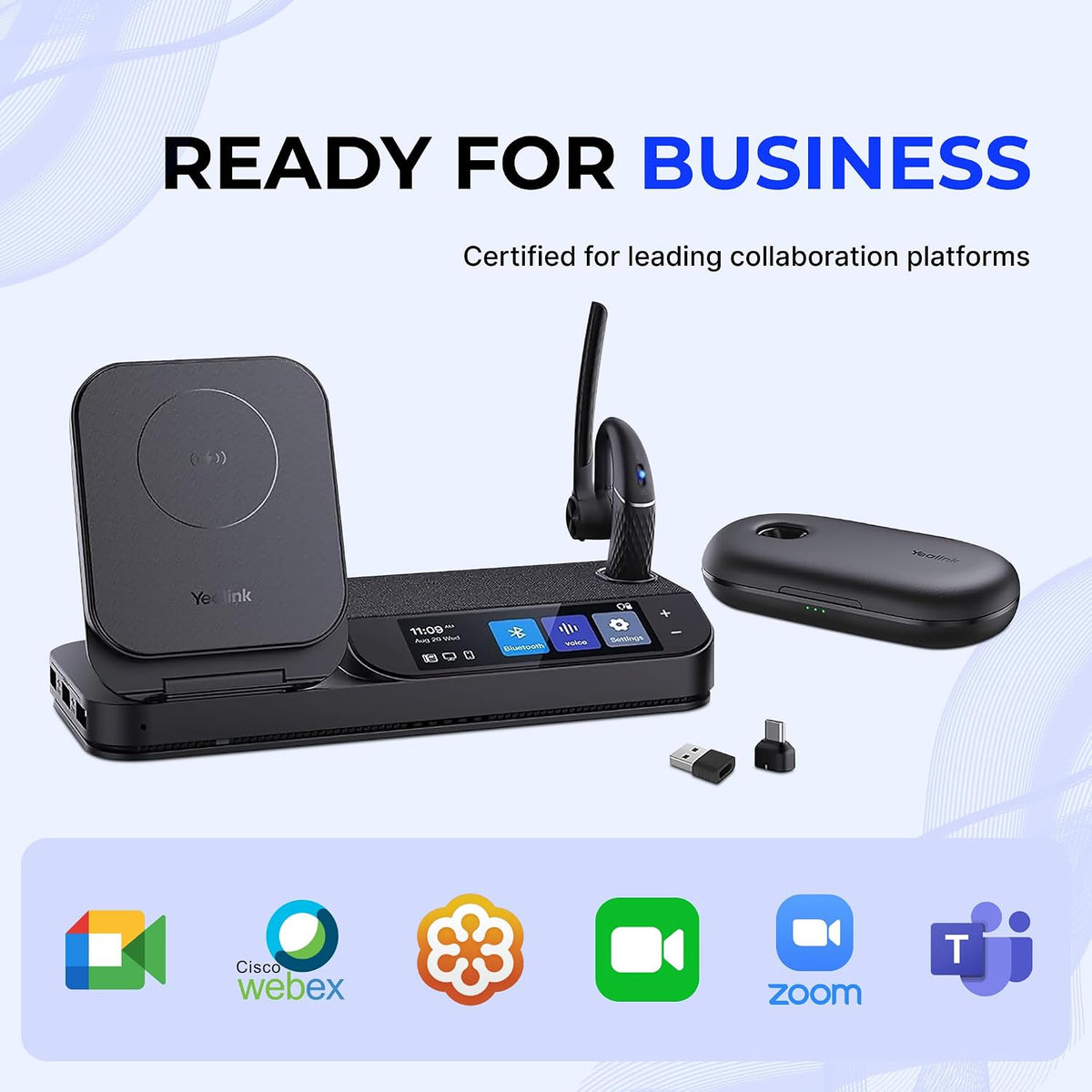 Yealink BH71 Workstation Pro Teams Certified Speaker and On Ear Bluetooth — product image 8