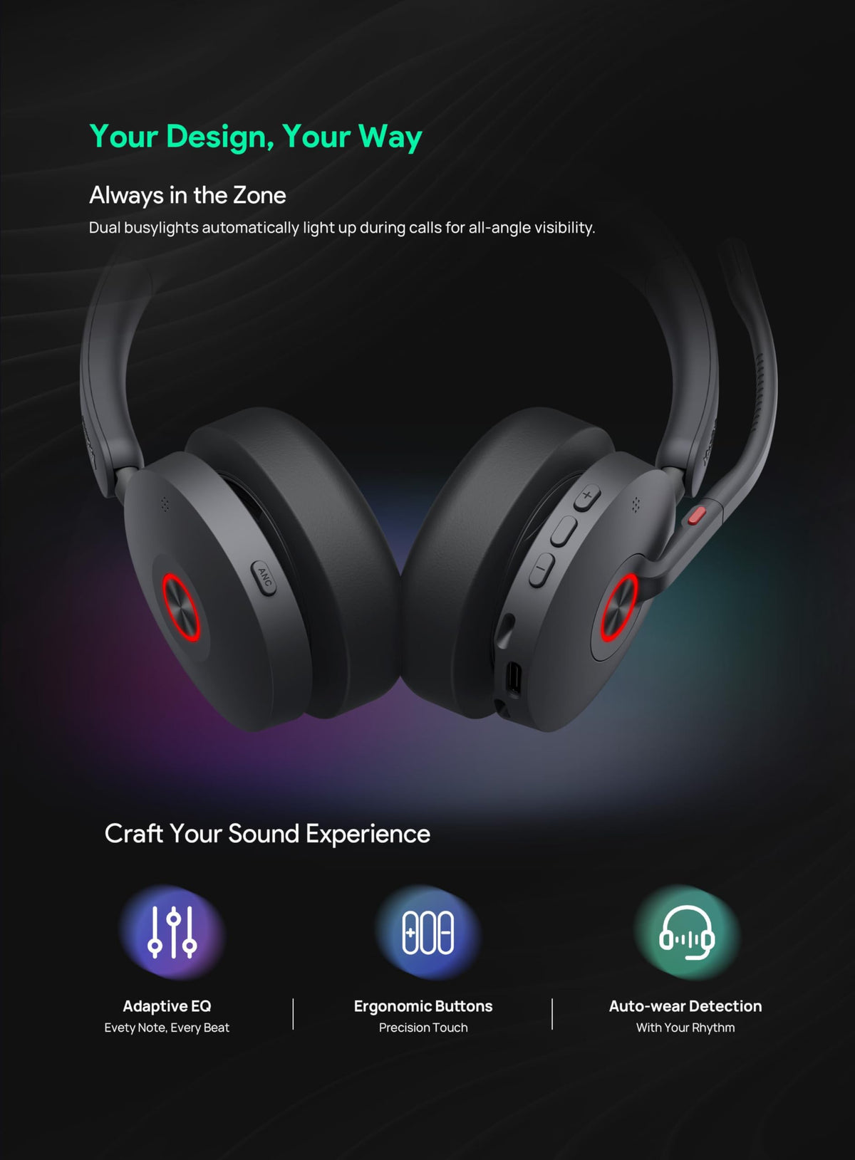Yealink BH74 Teams Wireless Bluetooth Headset USB — product image 8